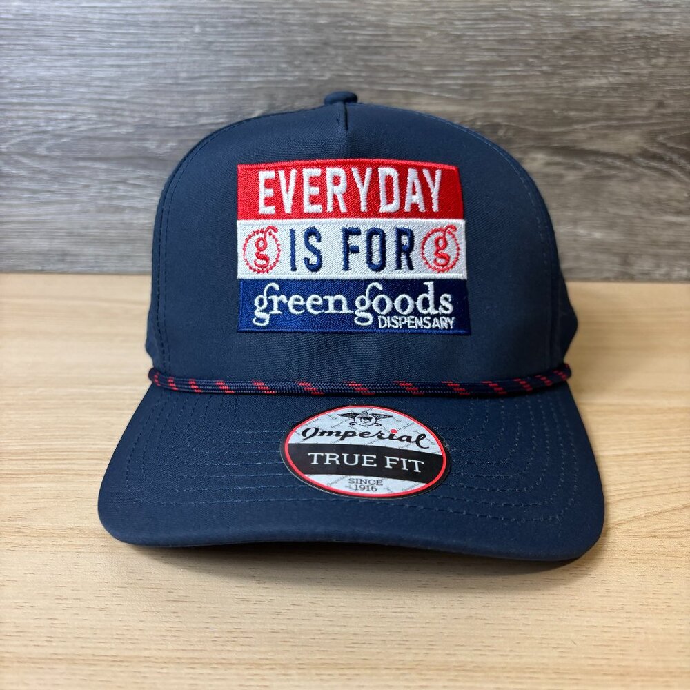 Green Goods Hat Cap Snapback‎ Blue Trucker Imperial Performance